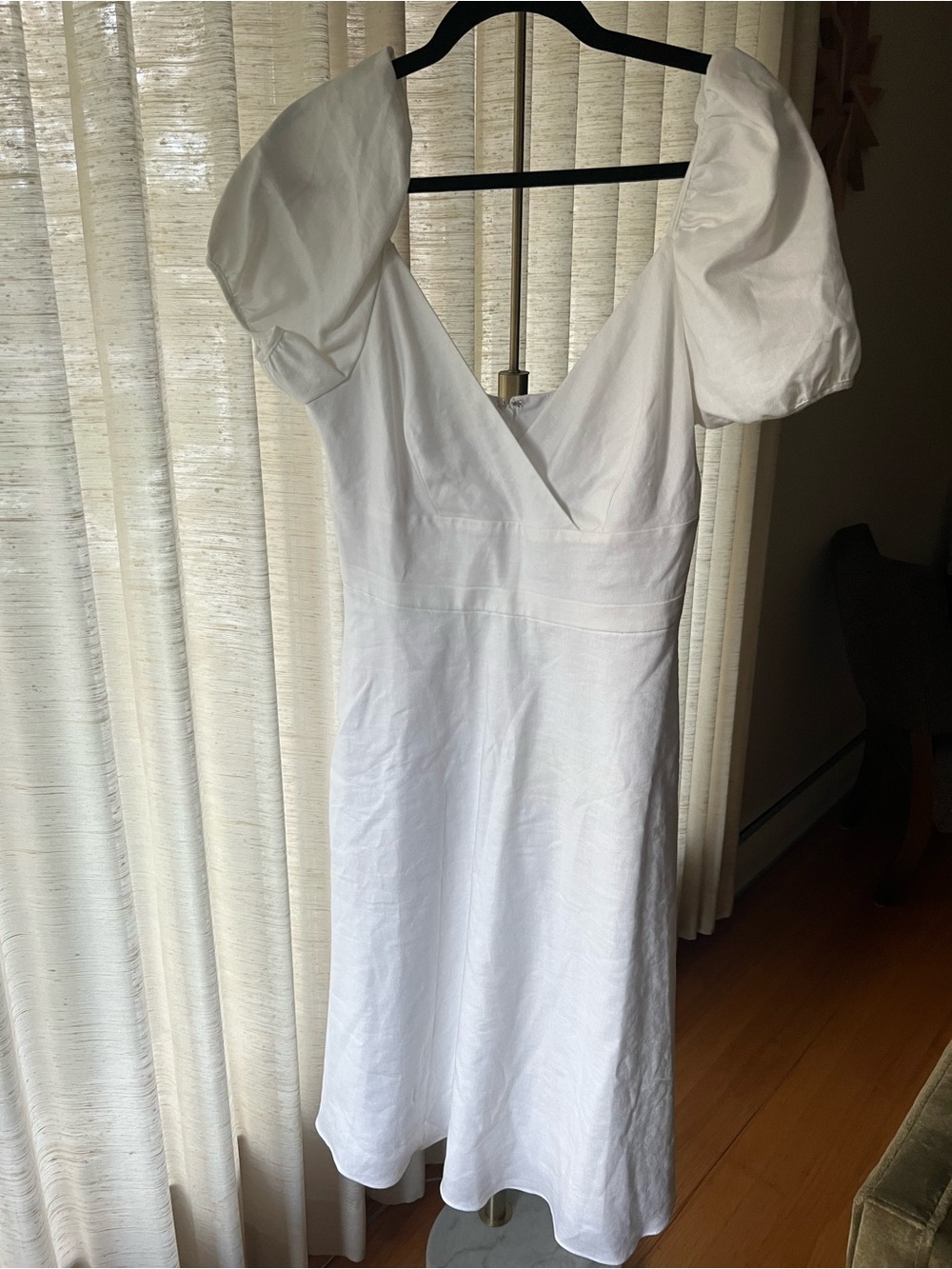 J.Crew Puff Sleeve Linen Dress